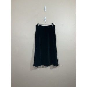 VTG Womens Handmade Velvet Midi Skirt S Black Goth Witch Grunge Retro Halloween